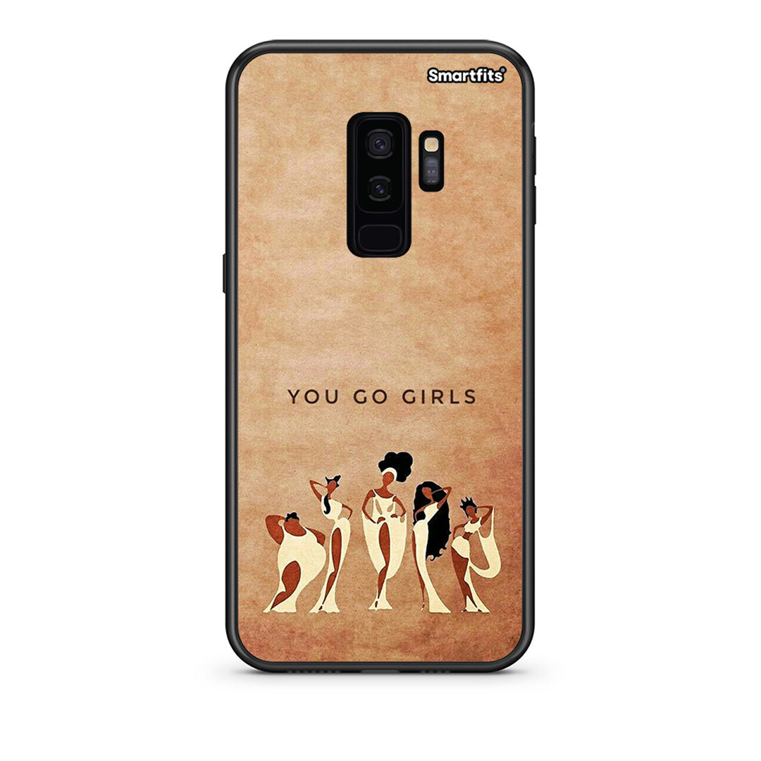 samsung s9 plus You Go Girl θήκη από τη Smartfits με σχέδιο στο πίσω μέρος και μαύρο περίβλημα | Smartphone case with colorful back and black bezels by Smartfits