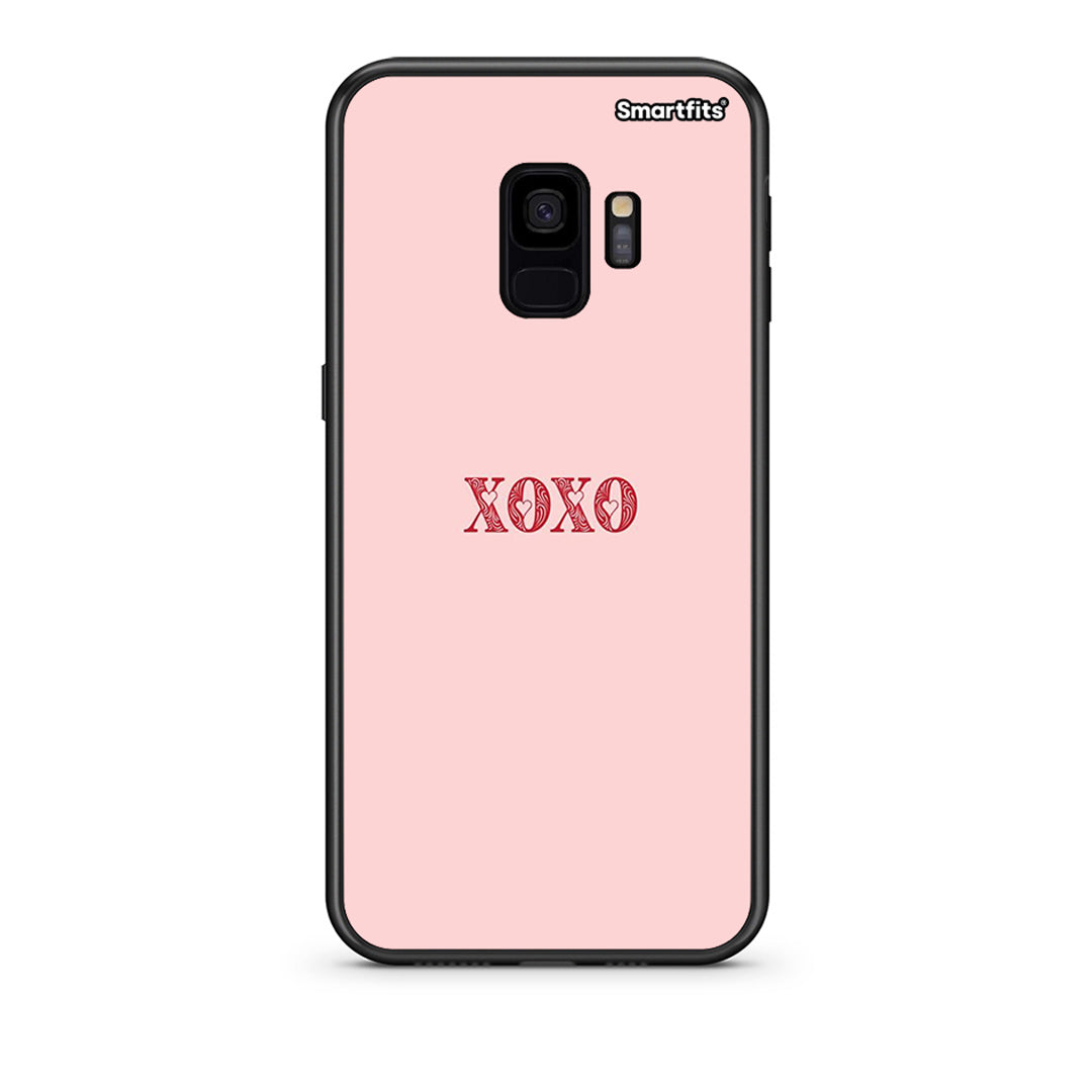 samsung s9 XOXO Love θήκη από τη Smartfits με σχέδιο στο πίσω μέρος και μαύρο περίβλημα | Smartphone case with colorful back and black bezels by Smartfits