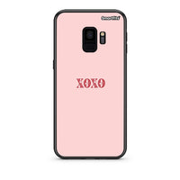 Thumbnail for samsung s9 XOXO Love θήκη από τη Smartfits με σχέδιο στο πίσω μέρος και μαύρο περίβλημα | Smartphone case with colorful back and black bezels by Smartfits