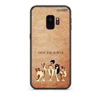 Thumbnail for samsung s9 You Go Girl θήκη από τη Smartfits με σχέδιο στο πίσω μέρος και μαύρο περίβλημα | Smartphone case with colorful back and black bezels by Smartfits