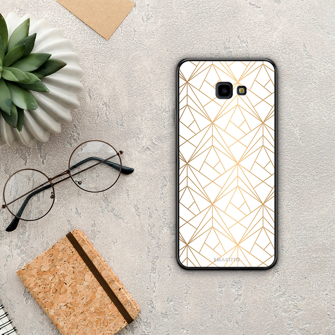 Geometric Luxury White - Samsung Galaxy J4+ θήκη