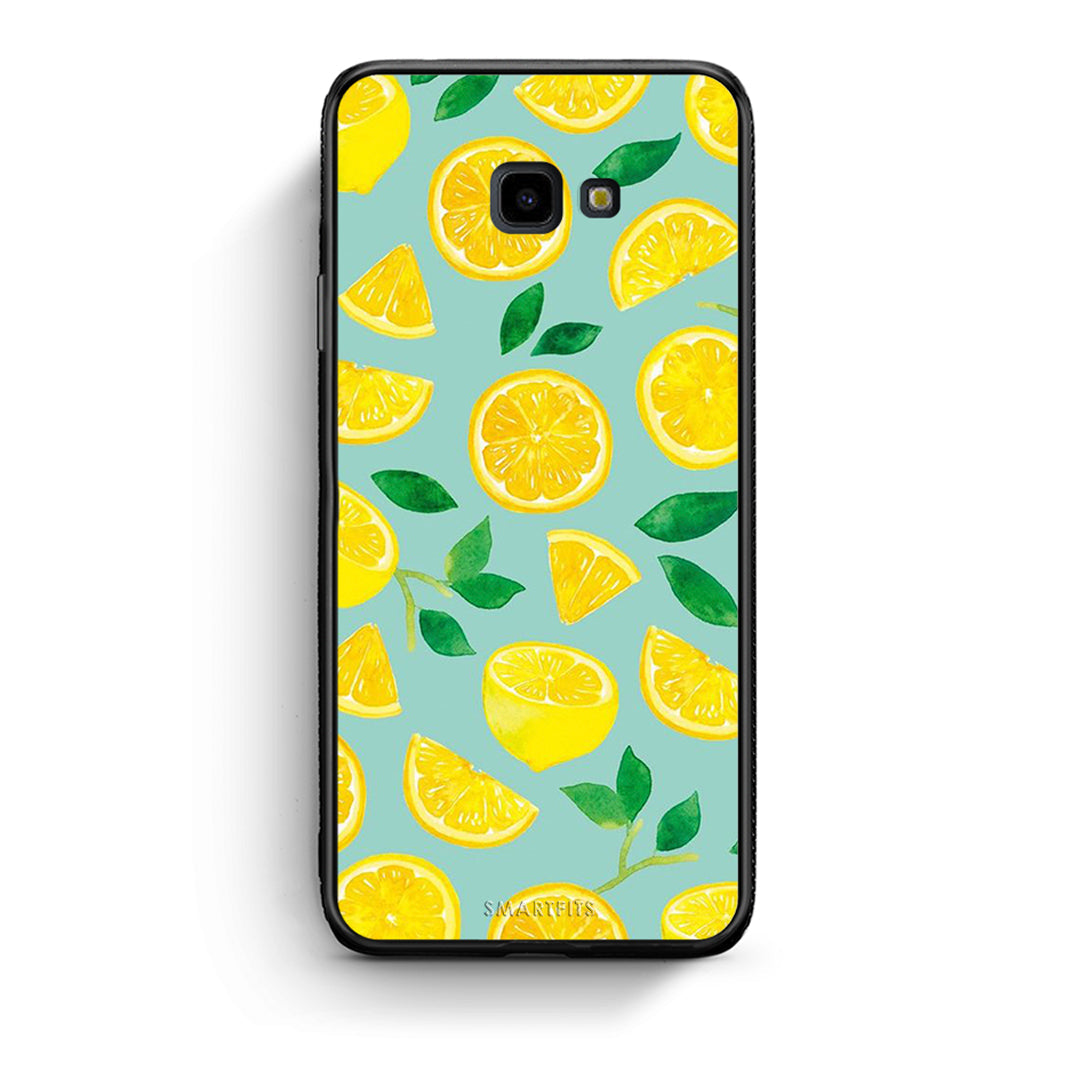 Samsung J4 Plus Lemons θήκη από τη Smartfits με σχέδιο στο πίσω μέρος και μαύρο περίβλημα | Smartphone case with colorful back and black bezels by Smartfits