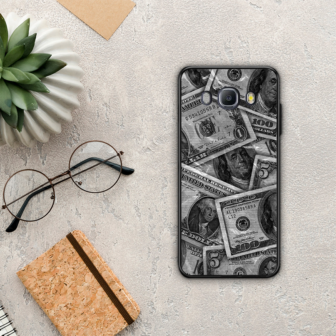 Money Dollars - Samsung Galaxy J7 2016 θήκη