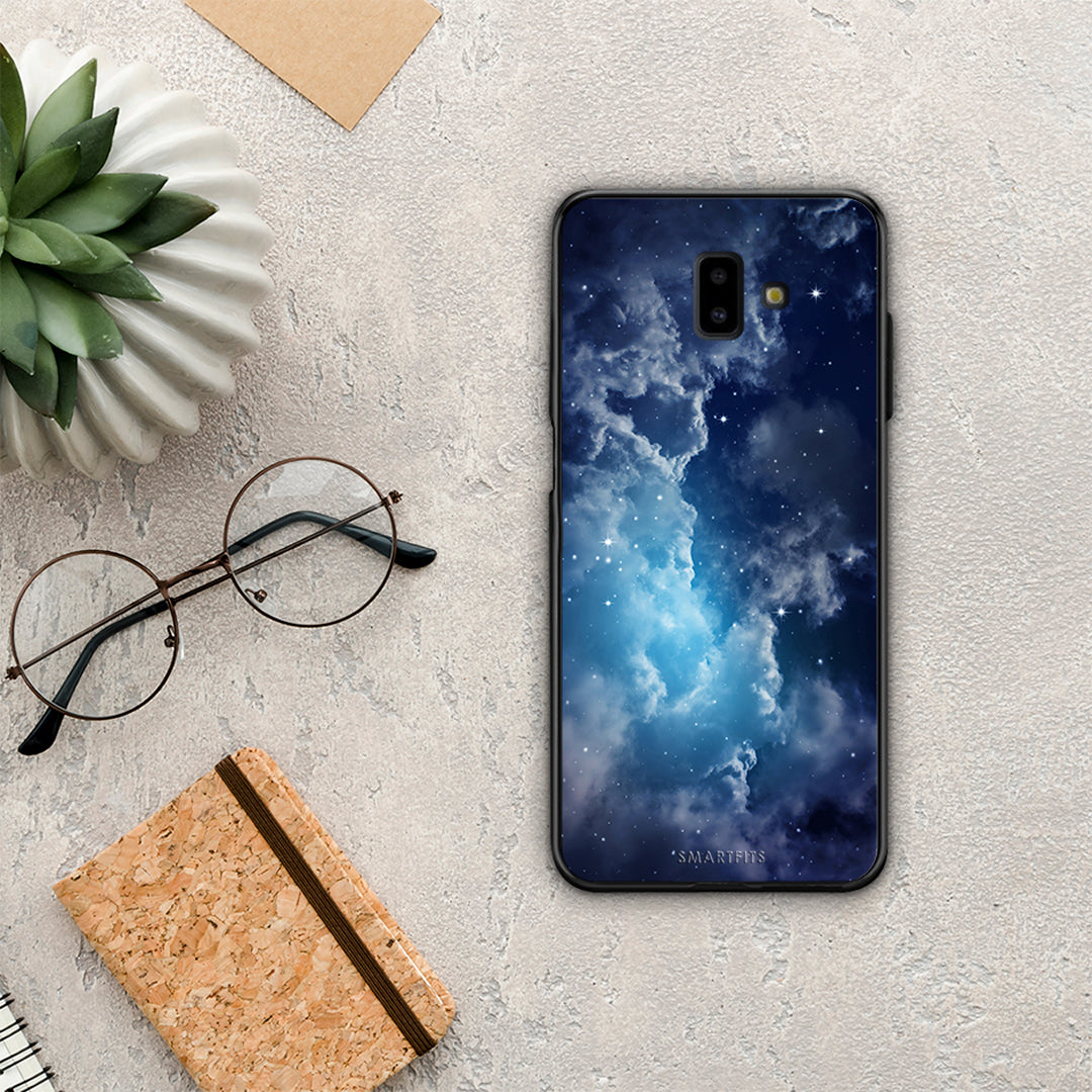 Galactic Blue Sky - Samsung Galaxy J6+ θήκη