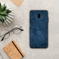 Thumbnail for Geometric Blue Abstract - Samsung Galaxy J6+ θήκη
