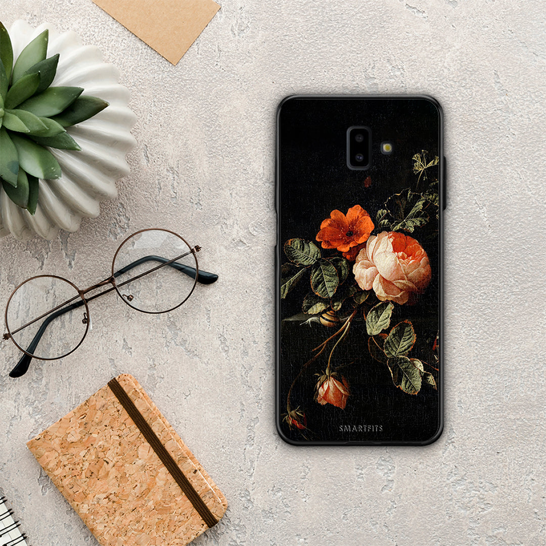 Vintage Roses - Samsung Galaxy J6+ θήκη