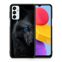 Thumbnail for Θήκη Samsung M13 Dark Wolf από τη Smartfits με σχέδιο στο πίσω μέρος και μαύρο περίβλημα | Samsung M13 Dark Wolf case with colorful back and black bezels