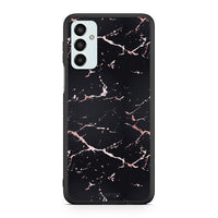 Thumbnail for 4 - Samsung M13 Black Rosegold Marble case, cover, bumper