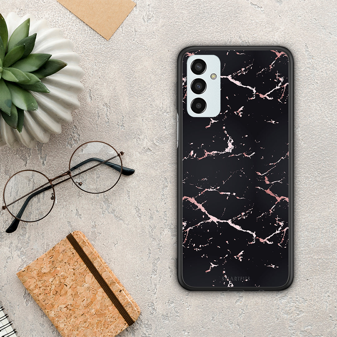 Marble Black Rosegold - Samsung Galaxy M13 θήκη