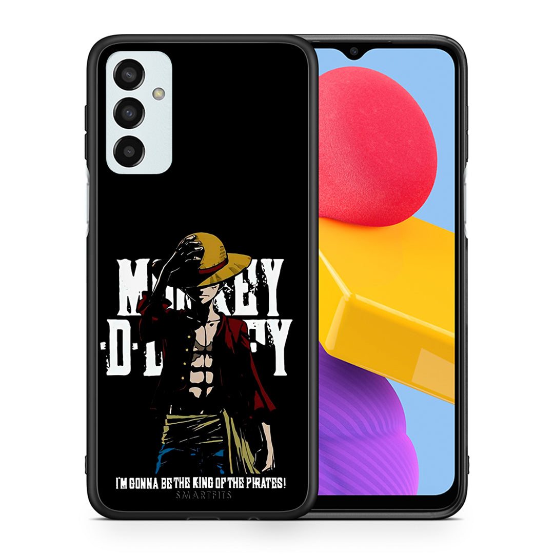 Θήκη Samsung M13 Pirate King από τη Smartfits με σχέδιο στο πίσω μέρος και μαύρο περίβλημα | Samsung M13 Pirate King case with colorful back and black bezels