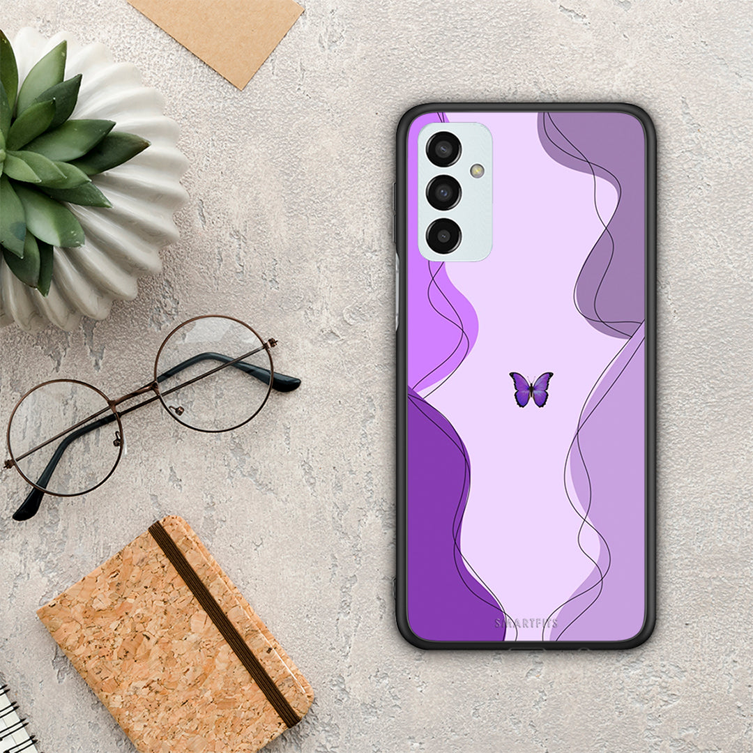 Purple Mariposa - Samsung Galaxy M13 θήκη