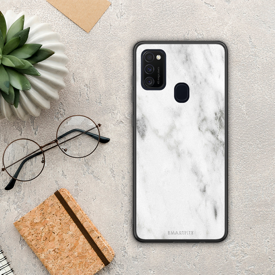 Marble White - Samsung Galaxy M21 / M30s θήκη