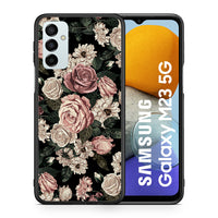 Thumbnail for Θήκη Samsung M23 Wild Roses Flower από τη Smartfits με σχέδιο στο πίσω μέρος και μαύρο περίβλημα | Samsung M23 Wild Roses Flower case with colorful back and black bezels