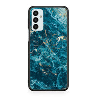 Thumbnail for Samsung M23 Marble Blue θήκη από τη Smartfits με σχέδιο στο πίσω μέρος και μαύρο περίβλημα | Smartphone case with colorful back and black bezels by Smartfits
