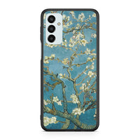 Thumbnail for Samsung M23 White Blossoms θήκη από τη Smartfits με σχέδιο στο πίσω μέρος και μαύρο περίβλημα | Smartphone case with colorful back and black bezels by Smartfits