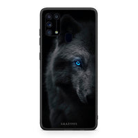 Thumbnail for Samsung M31 Dark Wolf θήκη από τη Smartfits με σχέδιο στο πίσω μέρος και μαύρο περίβλημα | Smartphone case with colorful back and black bezels by Smartfits