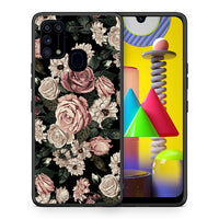 Thumbnail for Θήκη Samsung M31 Wild Roses Flower από τη Smartfits με σχέδιο στο πίσω μέρος και μαύρο περίβλημα | Samsung M31 Wild Roses Flower case with colorful back and black bezels