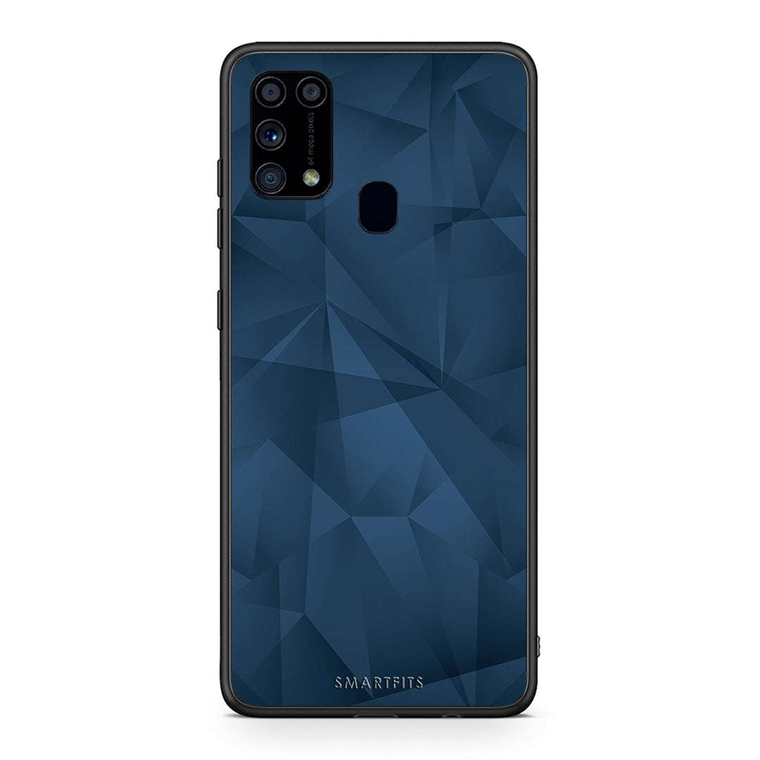 39 - Samsung M31 Blue Abstract Geometric case, cover, bumper