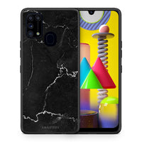Thumbnail for Θήκη Samsung M31 Black Marble από τη Smartfits με σχέδιο στο πίσω μέρος και μαύρο περίβλημα | Samsung M31 Black Marble case with colorful back and black bezels