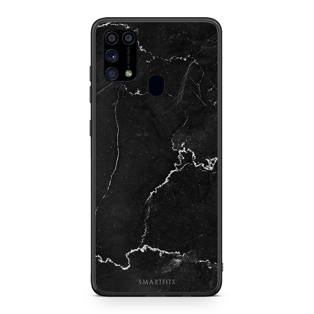 1 - Samsung M31 black marble case, cover, bumper