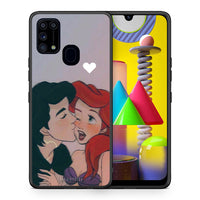 Thumbnail for Θήκη Αγίου Βαλεντίνου Samsung M31 Mermaid Love από τη Smartfits με σχέδιο στο πίσω μέρος και μαύρο περίβλημα | Samsung M31 Mermaid Love case with colorful back and black bezels