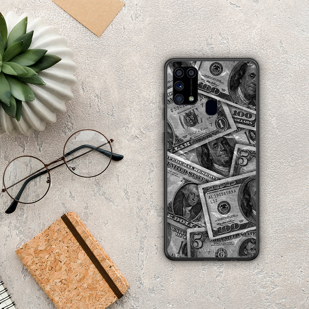 Money Dollars - Samsung Galaxy M31 θήκη