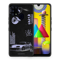 Thumbnail for Θήκη Αγίου Βαλεντίνου Samsung M31 Tokyo Drift από τη Smartfits με σχέδιο στο πίσω μέρος και μαύρο περίβλημα | Samsung M31 Tokyo Drift case with colorful back and black bezels