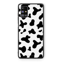 Thumbnail for Samsung M31s Cow Print θήκη από τη Smartfits με σχέδιο στο πίσω μέρος και μαύρο περίβλημα | Smartphone case with colorful back and black bezels by Smartfits