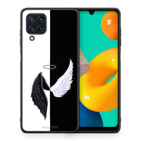 Thumbnail for Θήκη Samsung M32 4G Angels Demons από τη Smartfits με σχέδιο στο πίσω μέρος και μαύρο περίβλημα | Samsung M32 4G Angels Demons case with colorful back and black bezels