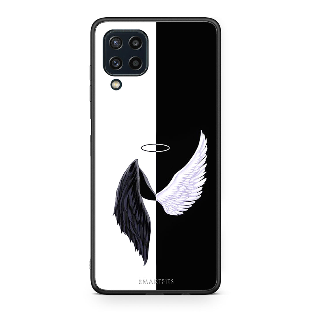 Samsung M32 4G Angels Demons θήκη από τη Smartfits με σχέδιο στο πίσω μέρος και μαύρο περίβλημα | Smartphone case with colorful back and black bezels by Smartfits