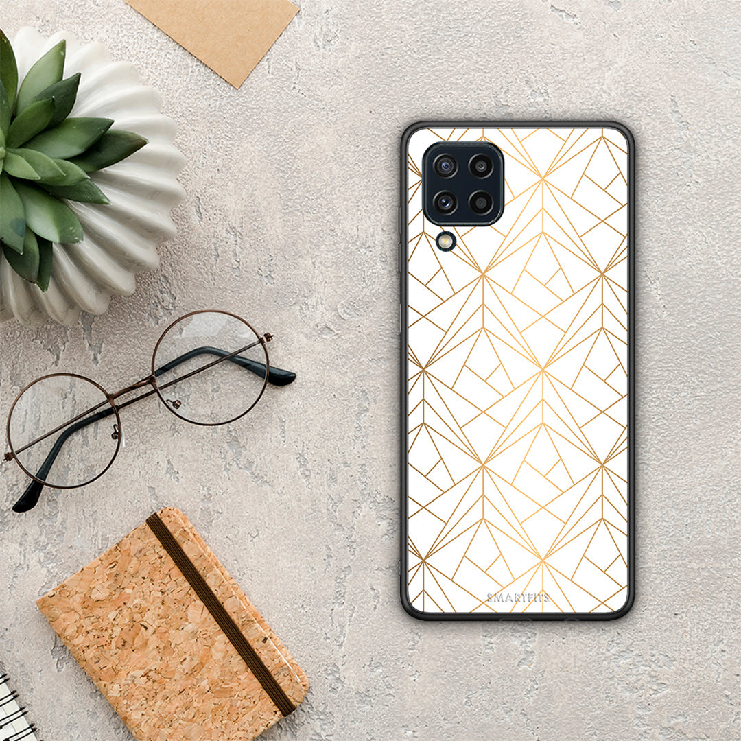 Geometric Luxury White - Samsung Galaxy M32 4G / M22 θήκη