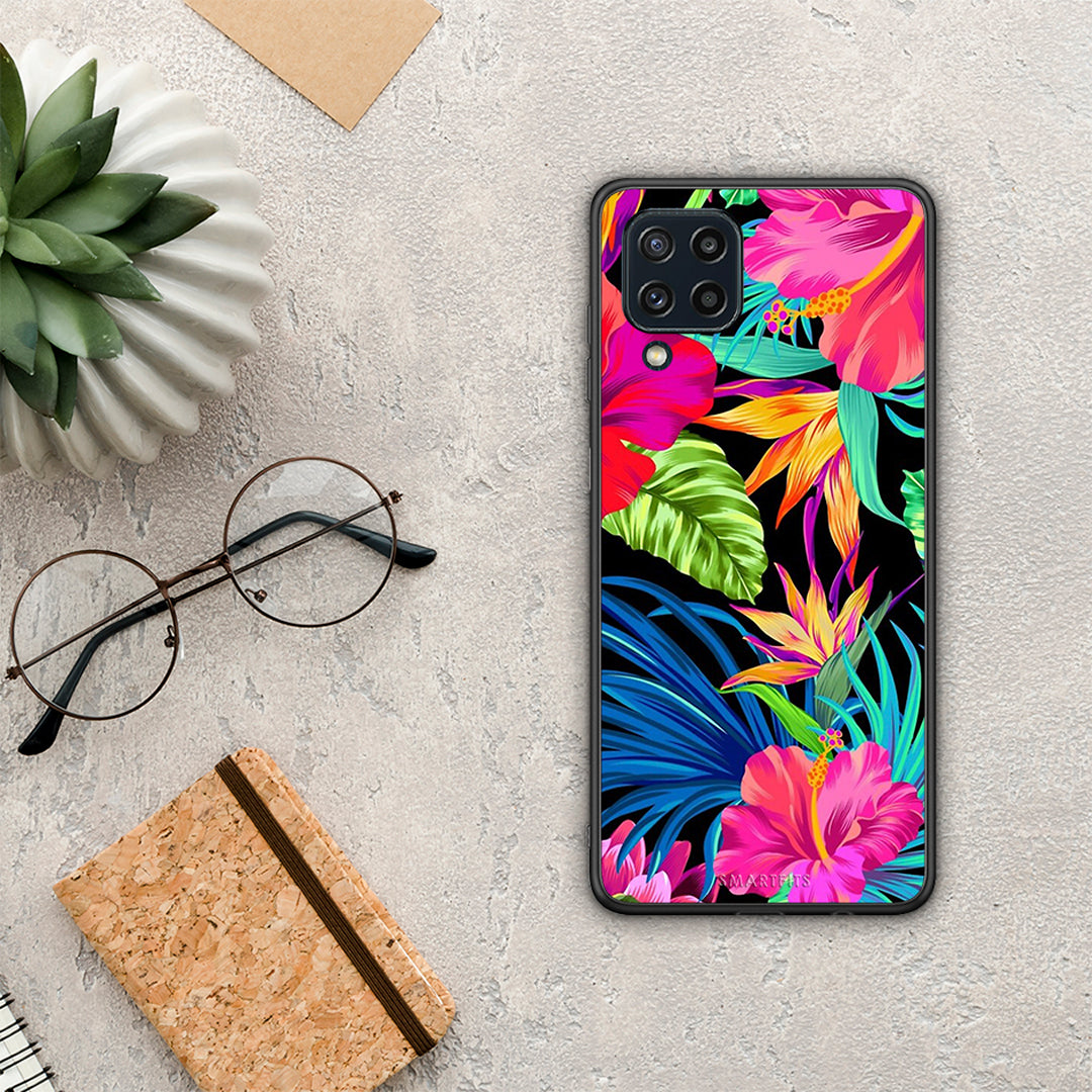 Tropical Flowers - Samsung Galaxy M32 4G / M22 θήκη
