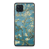 Thumbnail for Samsung M32 4G White Blossoms θήκη από τη Smartfits με σχέδιο στο πίσω μέρος και μαύρο περίβλημα | Smartphone case with colorful back and black bezels by Smartfits