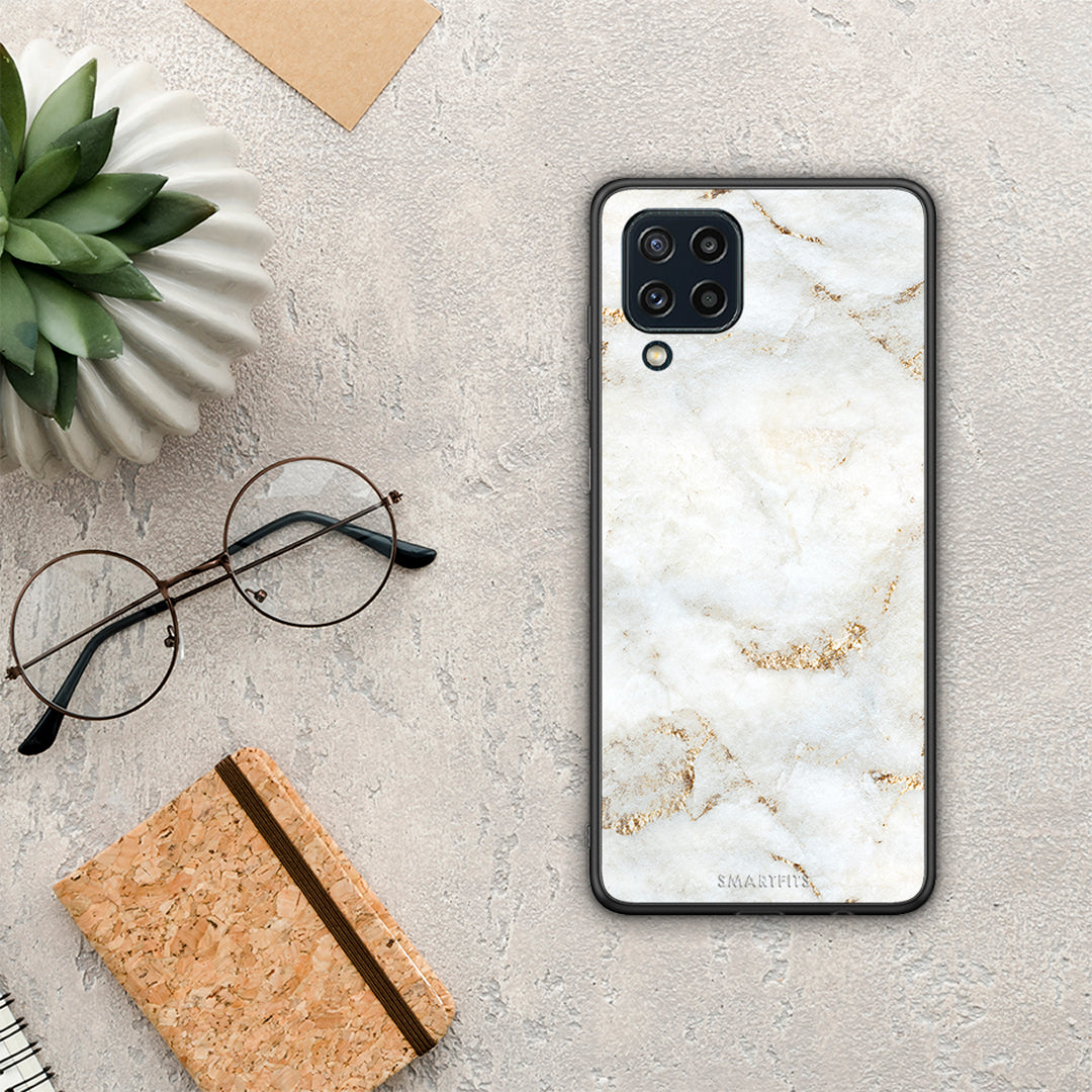 White Gold Marble - Samsung Galaxy M32 4G / M22 θήκη
