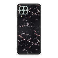 Thumbnail for 4 - Samsung M33 Black Rosegold Marble case, cover, bumper