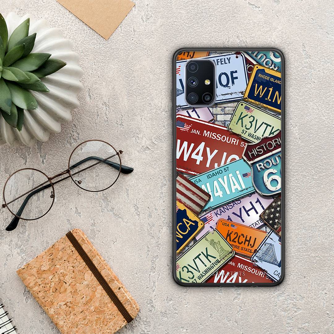 Car Plates - Samsung Galaxy M51 θήκη