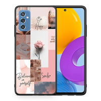Thumbnail for Θήκη Samsung M52 5G Aesthetic Collage από τη Smartfits με σχέδιο στο πίσω μέρος και μαύρο περίβλημα | Samsung M52 5G Aesthetic Collage case with colorful back and black bezels