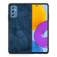Thumbnail for Θήκη Samsung M52 5G Blue Abstract Geometric από τη Smartfits με σχέδιο στο πίσω μέρος και μαύρο περίβλημα | Samsung M52 5G Blue Abstract Geometric case with colorful back and black bezels