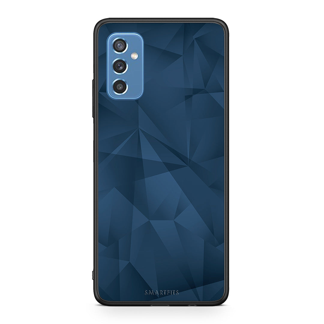 39 - Samsung M52 5G Blue Abstract Geometric case, cover, bumper