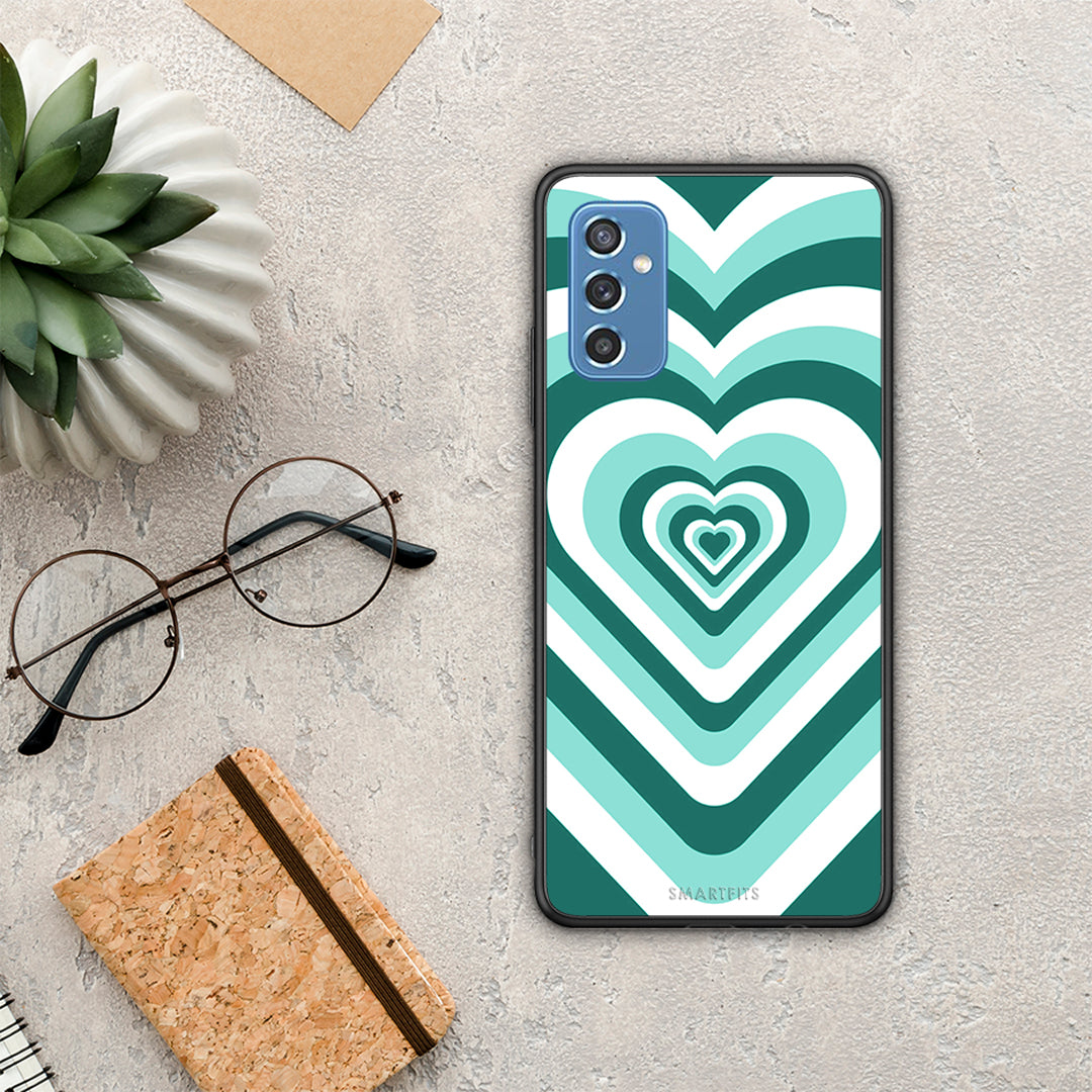 Green Hearts - Samsung Galaxy M52 5G θήκη