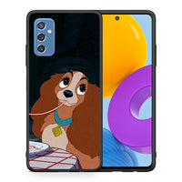 Thumbnail for Θήκη Αγίου Βαλεντίνου Samsung M52 5G Lady And Tramp 2 από τη Smartfits με σχέδιο στο πίσω μέρος και μαύρο περίβλημα | Samsung M52 5G Lady And Tramp 2 case with colorful back and black bezels