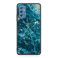Thumbnail for Samsung M52 5G Marble Blue θήκη από τη Smartfits με σχέδιο στο πίσω μέρος και μαύρο περίβλημα | Smartphone case with colorful back and black bezels by Smartfits