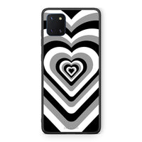 Thumbnail for Samsung Note 10 Lite Black Hearts θήκη από τη Smartfits με σχέδιο στο πίσω μέρος και μαύρο περίβλημα | Smartphone case with colorful back and black bezels by Smartfits