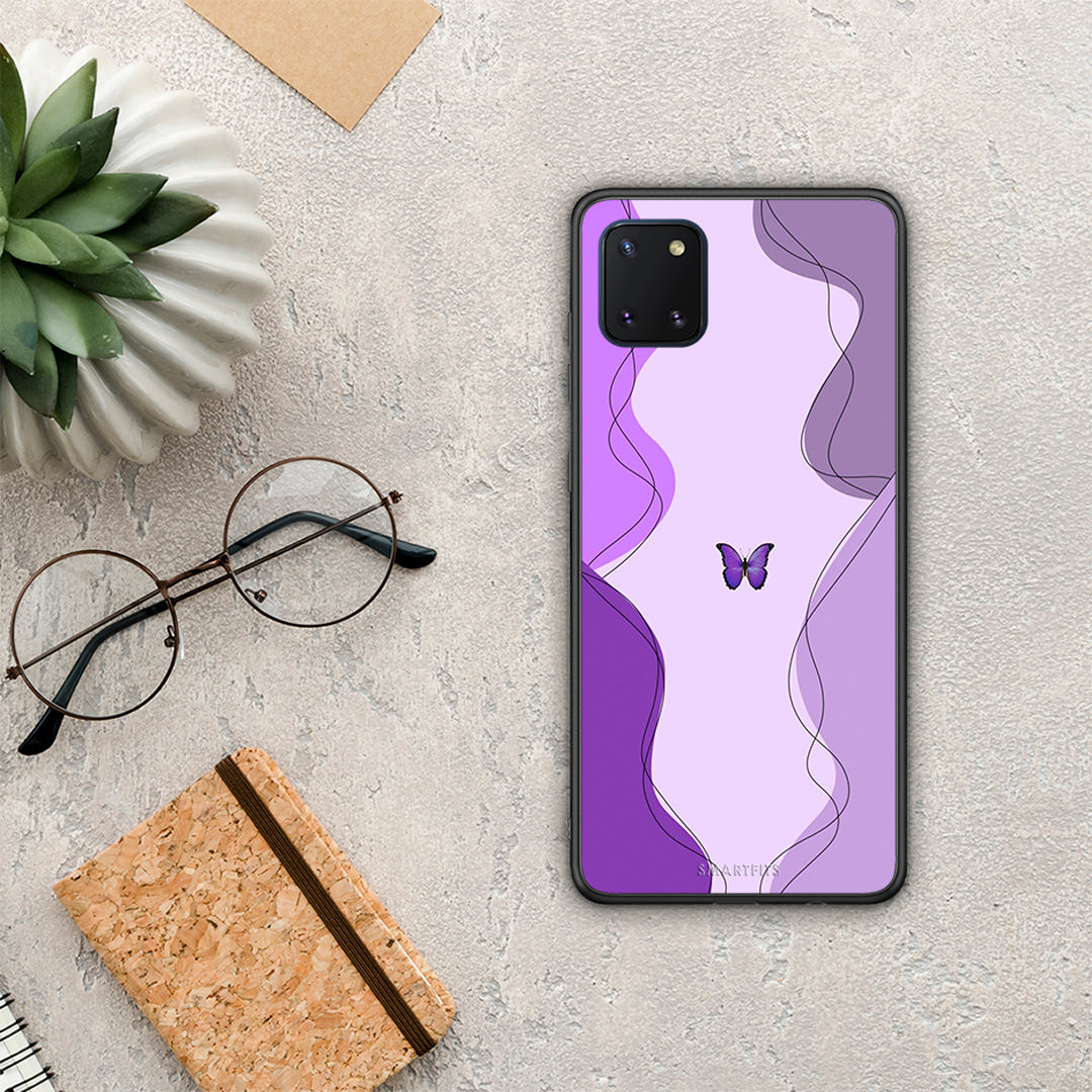 Purple Mariposa - Samsung Galaxy Note 10 Lite θήκη
