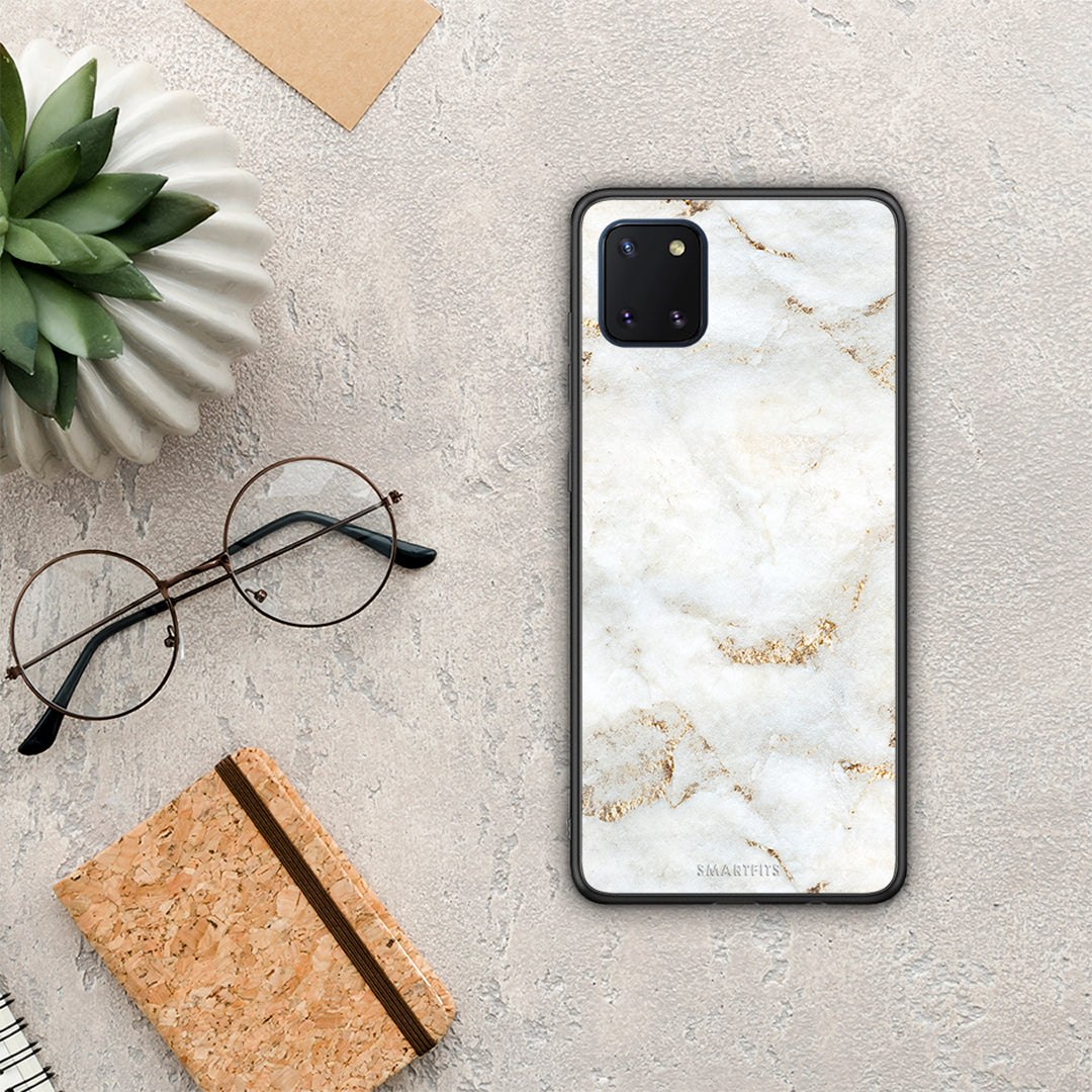 White Gold Marble - Samsung Galaxy Note 10 Lite θήκη