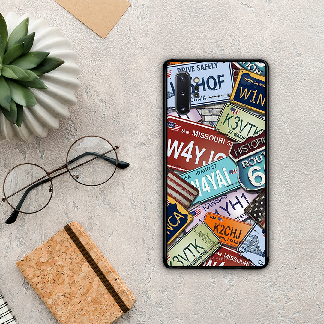 Car Plates - Samsung Galaxy Note 10+ θήκη