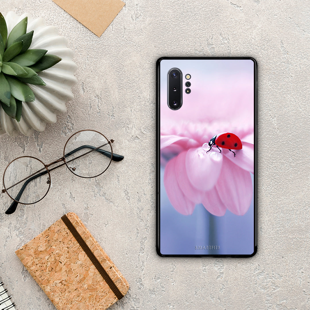 Ladybug Flower - Samsung Galaxy Note 10+ θήκη