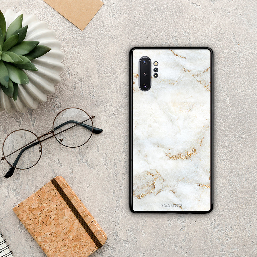 White Gold Marble - Samsung Galaxy Note 10+ θήκη