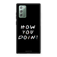 Thumbnail for Samsung Note 20 How You Doin θήκη από τη Smartfits με σχέδιο στο πίσω μέρος και μαύρο περίβλημα | Smartphone case with colorful back and black bezels by Smartfits
