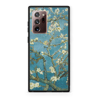 Thumbnail for Samsung Note 20 Ultra White Blossoms θήκη από τη Smartfits με σχέδιο στο πίσω μέρος και μαύρο περίβλημα | Smartphone case with colorful back and black bezels by Smartfits